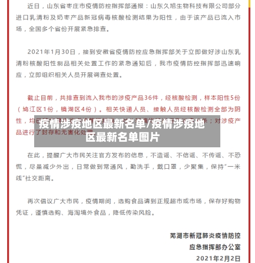 疫情涉疫地区最新名单/疫情涉疫地区最新名单图片-第2张图片