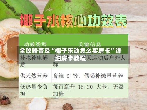 全攻略普及“椰子乐动怎么买房卡”详细房卡教程