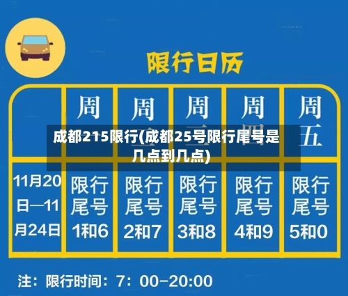 成都215限行(成都25号限行尾号是几点到几点)