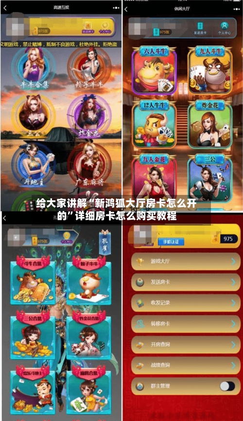 给大家讲解“新鸿狐大厅房卡怎么开的”详细房卡怎么购买教程-第2张图片