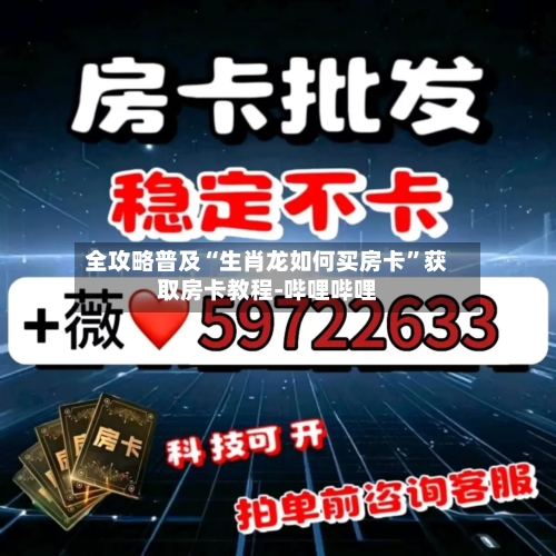 全攻略普及“生肖龙如何买房卡”获取房卡教程-哔哩哔哩-第2张图片