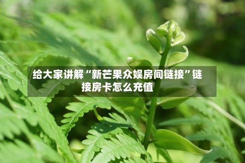 给大家讲解“新芒果众娱房间链接”链接房卡怎么充值