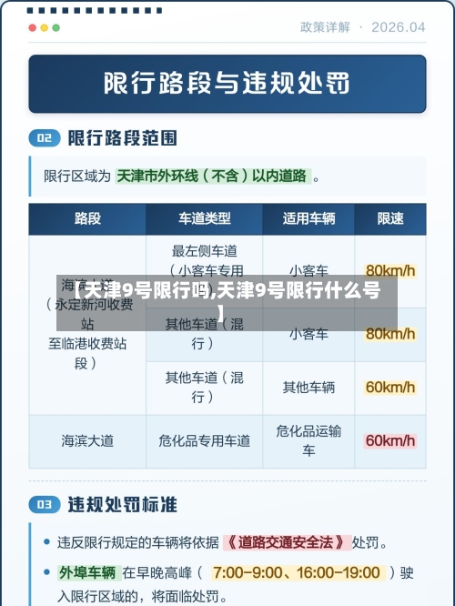 【天津9号限行吗,天津9号限行什么号】