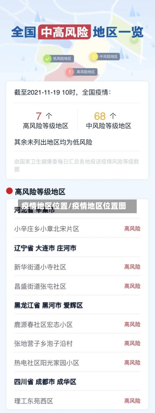 疫情地区位置/疫情地区位置图