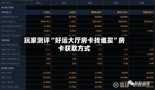 玩家测评“好运大厅房卡找谁买”房卡获取方式