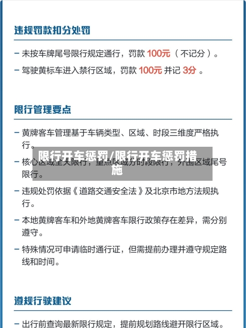 限行开车惩罚/限行开车惩罚措施-第2张图片