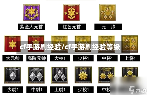 cf手游刷经验/cf手游刷经验等级