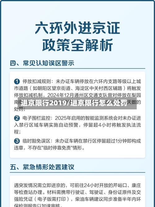 进京限行2019/进京限行怎么处罚