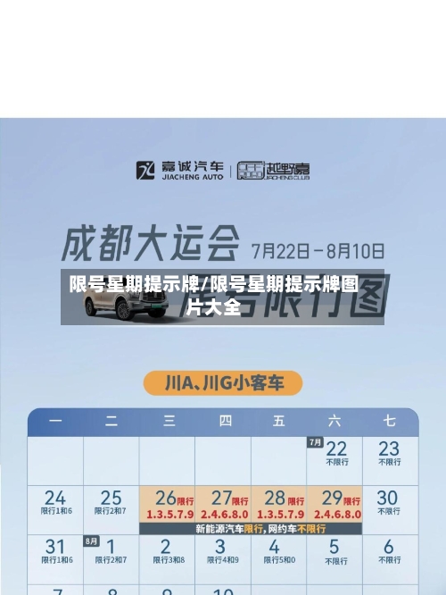 限号星期提示牌/限号星期提示牌图片大全