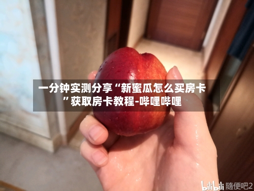 一分钟实测分享“新蜜瓜怎么买房卡”获取房卡教程-哔哩哔哩