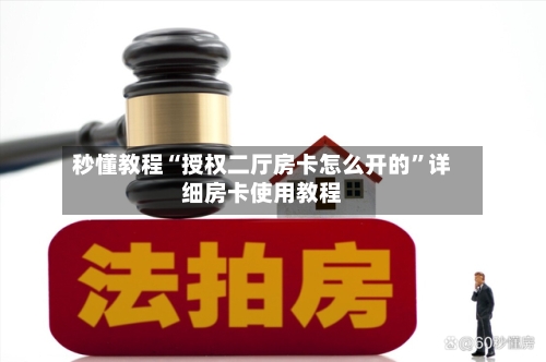 秒懂教程“授权二厅房卡怎么开的	”详细房卡使用教程-第2张图片