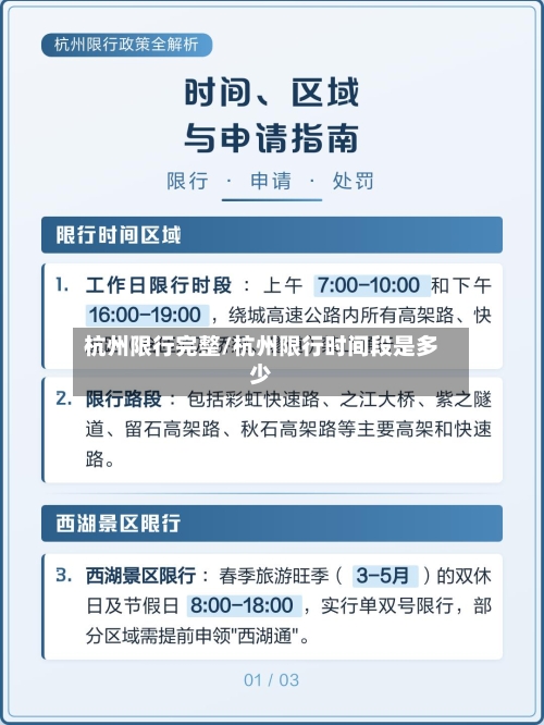 杭州限行完整/杭州限行时间段是多少-第2张图片