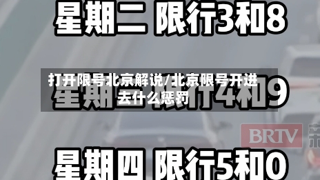 打开限号北京解说/北京限号开进去什么惩罚-第2张图片