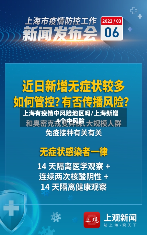 上海有疫情中风险地区吗/上海新增4个中风险