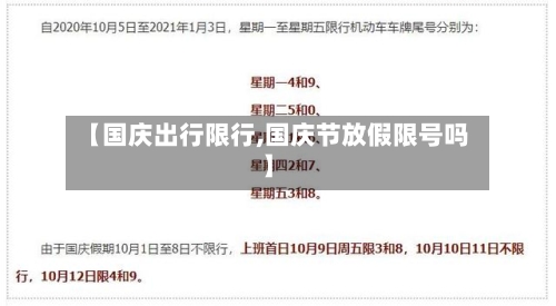 【国庆出行限行,国庆节放假限号吗】