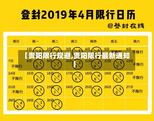 【贵阳限行规避,贵阳限行最新通知】