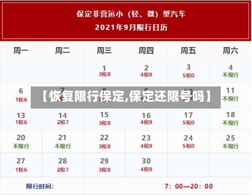【恢复限行保定,保定还限号吗】-第2张图片