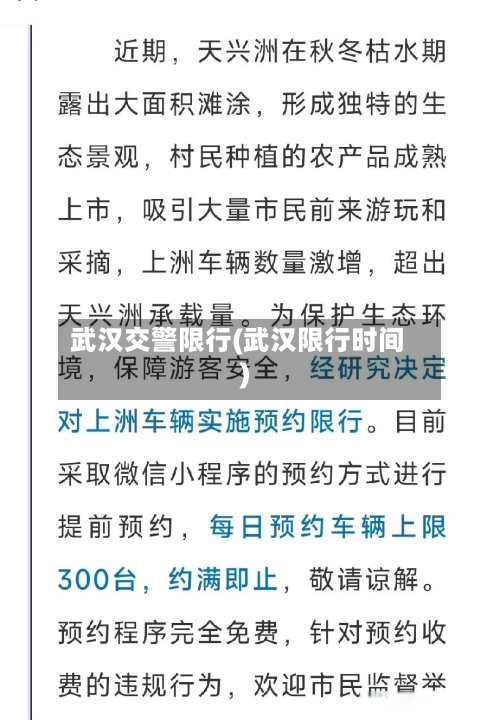 武汉交警限行(武汉限行时间)-第3张图片