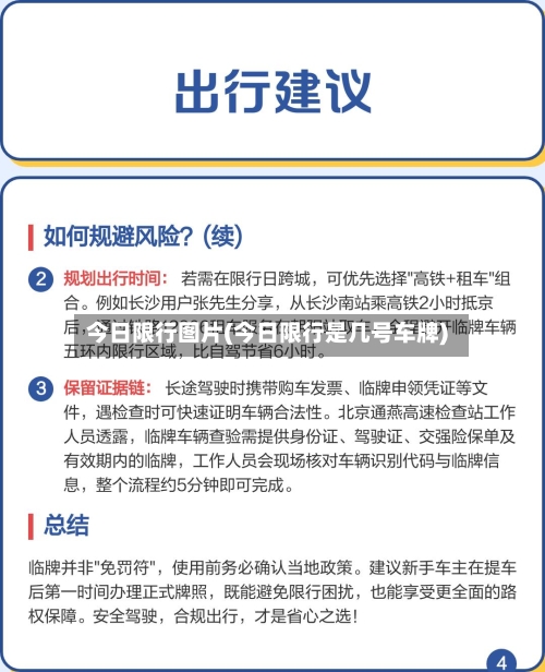 今日限行图片(今日限行是几号车牌)