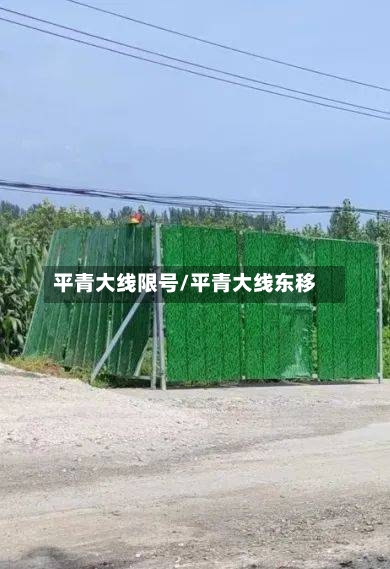 平青大线限号/平青大线东移-第2张图片