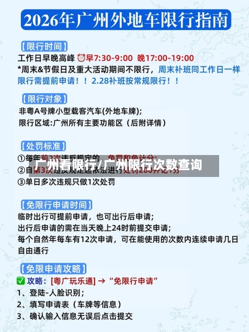 广州看限行/广州限行次数查询