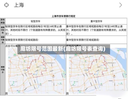 廊坊限号范围最新(廊坊限号表查询)-第2张图片
